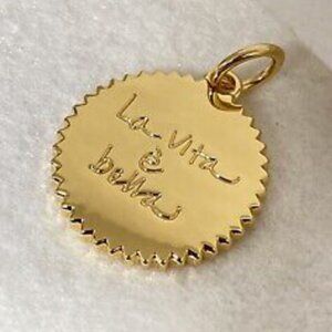 India Hicks Gold “La Vita e Bella” token, NIB $45